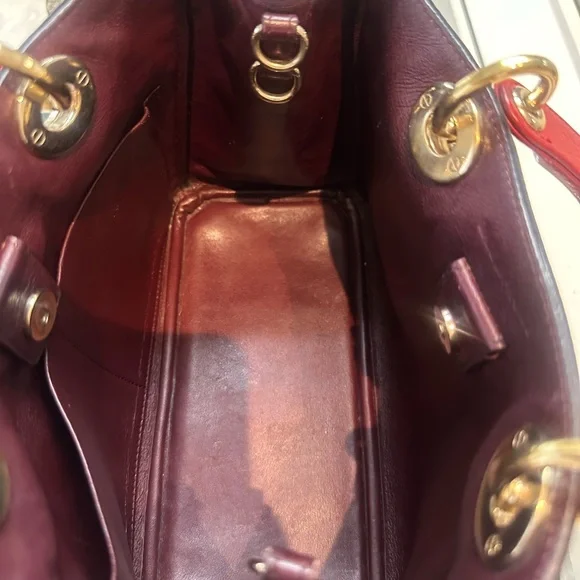 Dior Cherry Red Leather Bag - Picture 7 of 10